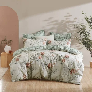 Elise Sage Quilt Cover Set