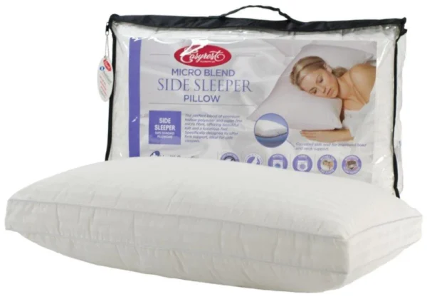 Micro Blend Side Sleeper Pillows Twin Pack