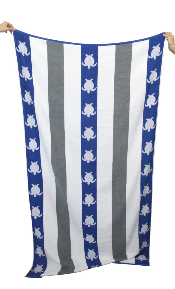 Large Blue Turtle Beach Towel