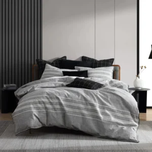 Fitzgerald Coal Quilt Cover Set