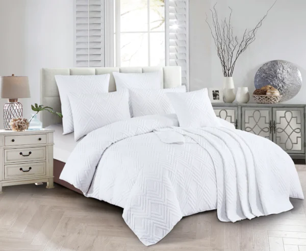 Spencer White Quilt Cover Sets